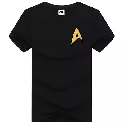 Buy Mens Fan Captain Kirk Spock Printed  T Shirt Boys 100% Cotton Uniform Top Tees • 10.99£
