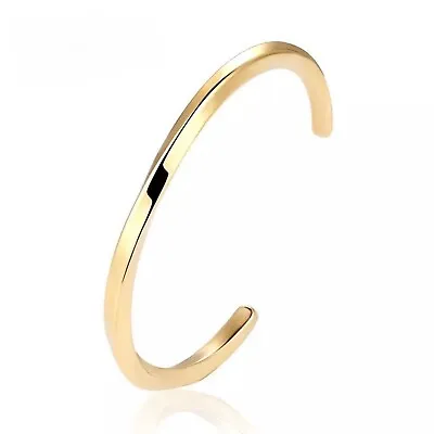 Buy Gold Men’s Bracelet With Twist Unisex Jewellery Men Or Women Stainless Steel • 15£