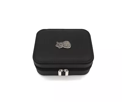 Buy Cheshire Cat Black Travel Jewellery Box Storage Case Alice In Wonderland Gift • 21.99£