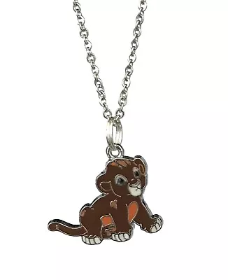 Buy Simba The Lion King Enamel Metal Pendant Chain Necklace • 7.55£