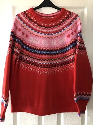 Buy Ladies F&F Size XL 20 Red Christmas Jumper • 12£