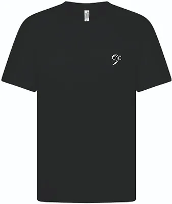Buy Bass Clef Music Design T-Shirt • 12.99£