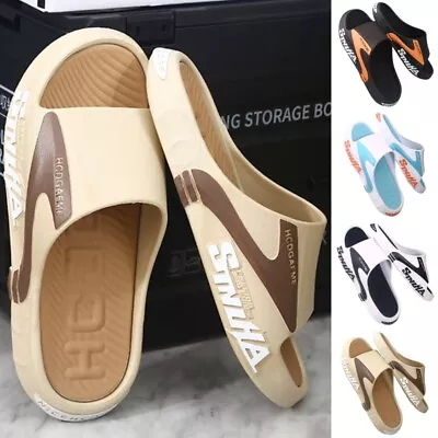 Buy Men's Cool Slip On Thong Sandals Home Anti-slip Beach Flip-flops Lightweight • 16.89£