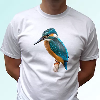Buy Kingfisher T Shirt Tee Water Bird Top Animal Gift Mens Womens Kids Baby Sizes • 9.99£