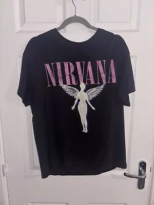 Buy Nirvana H&M Medium Relaxed Fit Graphic T-Shirt • 10£