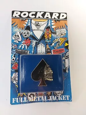 Buy Rockard Heavy ACE Of Spades Pin Badge Rare 1993 Full Battle Jacket  • 29.05£