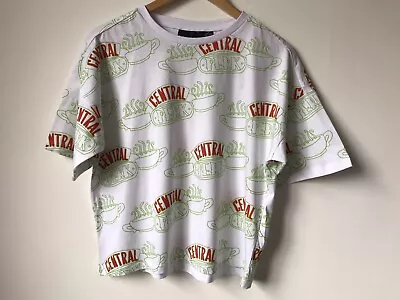 Buy Friends Central Perk White T-shirt Size UK12/14 M Short Sleeve 100% Cotton • 8.99£