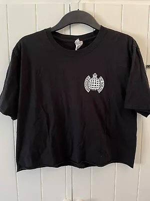 Buy Ministry Of Sound T-shirt Size Large Crop Top 100% Cotton DJ Decks Dance Music • 13£