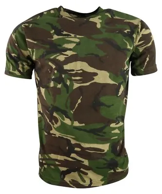 Buy Dallaswear Woodland / DPM Camo T-shirt With Crew Neck • 7.95£