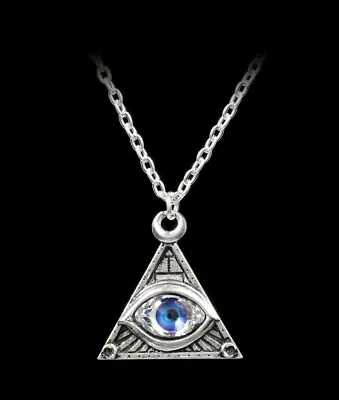Buy Alchemy Gothic Necklace - Eye Of Providence - Fantasy Pendant Necklace Jewellery • 53.58£