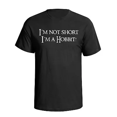 Buy I`m Not Short I`m A Hobbit Funny Slogan Mens ORGANIC T-Shirt Humour Fancy Dress • 8.99£