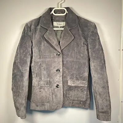 Buy Skin Tones Leather Jacket Grey Lined And Skirt Set Size UK 10 EU 38 • 44.95£
