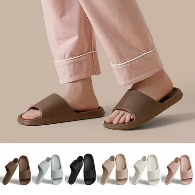 Buy Men/Women Beach Slippers Indoor Home Sandals Bath Shower Slippers Non Slip Shoes • 5.19£