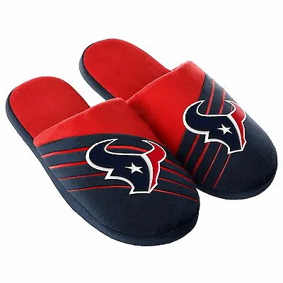 Buy Pair Houston Texans Big Logo Slide Slippers - Team Color House Shoes BLG16 Style • 15.18£