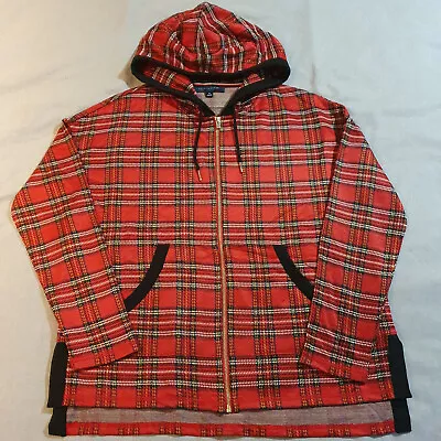 Buy Tommy Hilfiger Mens Tartan Hoodie Size M, Immaculate Condition • 37.99£