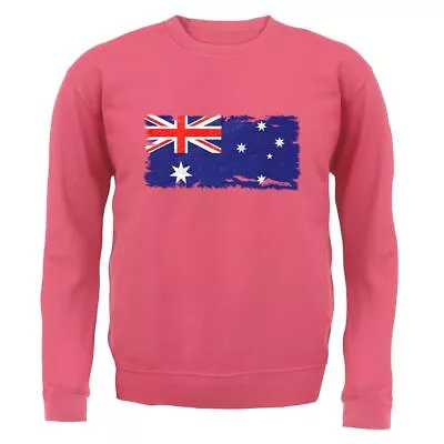 Buy Australia Grunge Flag - Adult Hoodie / Sweater - Australian Flags Canberra Oz • 21.95£