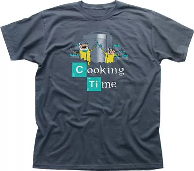 Buy Adventure Cooking Time Finn Jake Breaking Bad Walter Grey Cotton T-shirt 09847 • 13.95£