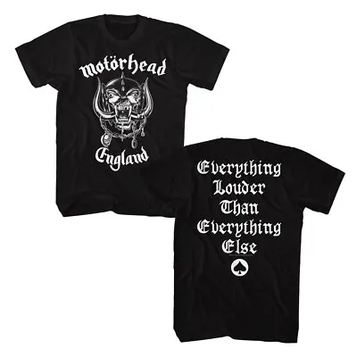 Buy Motorhead Everything Louder Than Everything Else Men's T Shirt Rock Band Merch • 43.57£