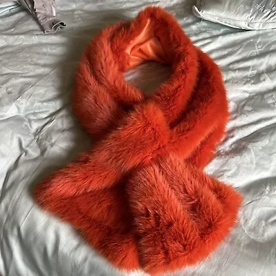 Buy Orange Scarf  Faux Fur Wrap Collar • 5£