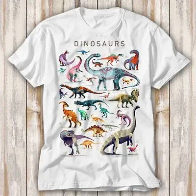 Buy Dinosaur Names List Alphabet Trex T Shirt Adult Top Tee Unisex 3910 • 6.70£