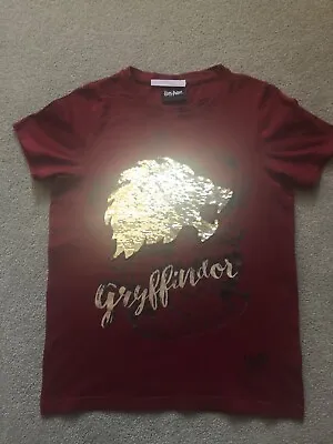 Buy Harry Potter Gryffindor Reversible Sequin T-shirt - Age 11 Years • 4£