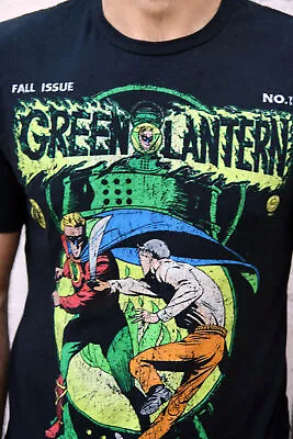 Buy CELIO DC Comics Golden Edge Edition Collector GREEN LANTERN T Shirt Black M • 18.99£