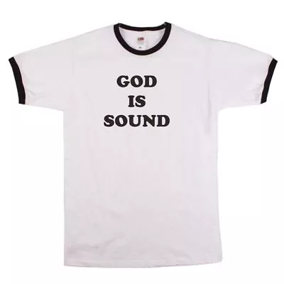 Buy 'God Is Sound' Ringer T-shirt - Retro 70s Rock, Band, Various Colours • 19.99£