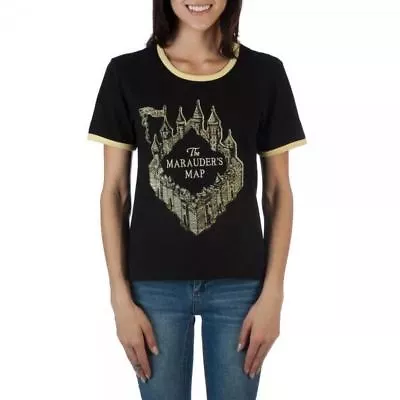 Buy Harry Potter Threadpixel™ Marauders Map Ringer T-Shirt • 14.80£