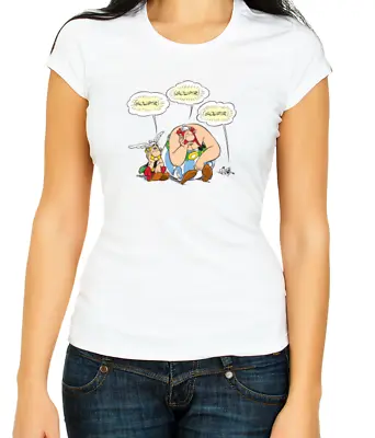 Buy Asterix & Obelix, The Middle Kingdom W/B  Women's 3/4 Short Sleeve T-Shirt H510 • 9.98£