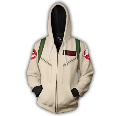 Buy Ghostbusters 3D Print Zipper Hoodie Jacket Unisex Mens Cosplay Coat • 33.60£