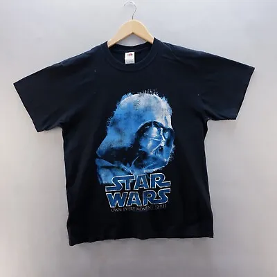 Buy Star Wars T Shirt Large Black Darth Vader Own Every Moment Move Promo 2011 Mens • 8.58£