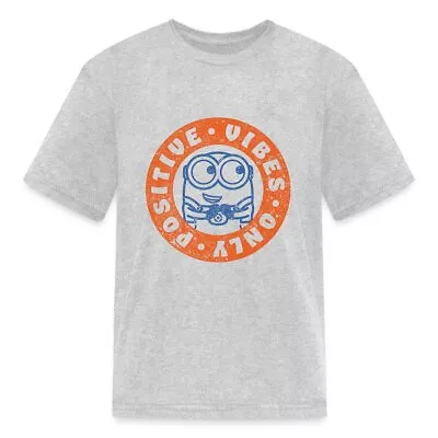 Buy Minions Merch Bob Positive Vibes Kids' T-Shirt • 14.17£