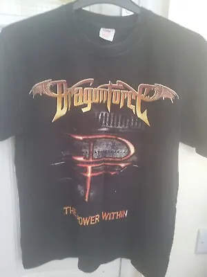 Buy Dragonforce The Power Within 2012 World Tour Europe T Shirt Double Sided Size M • 15£