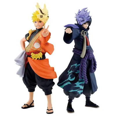 Buy Naruto Uzumaki Sasuke Uchiha Figure Set Anime 20th Anniversary Costume Shippuden • 54.76£