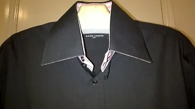 Buy Mens  GUIDE LONDON Black Shirt Black Size M Pre-owned • 4.99£
