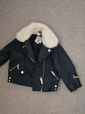 Buy River ISLAND Summer Leather Jacket 9-12 Months • 4.99£