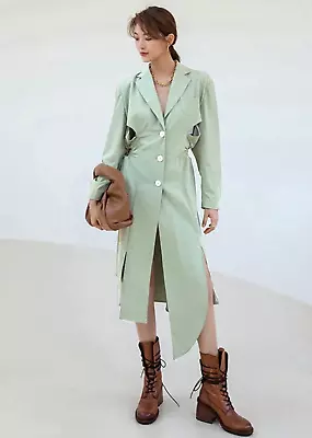 Buy Ladies Mac Street Long Edgy Designer Trench Urban Jacket Parka Ladies Coat 10 12 • 64.99£