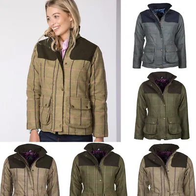 Buy Ladies Short Check Tweed Jacket Women's Country Field Coat Sizes 8 To 18 Rydale • 76.99£