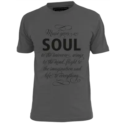 Buy Mens Music Gives Soul To The Universe (v2)T Shirt James Brown Marvin Gaye Motown • 9.99£