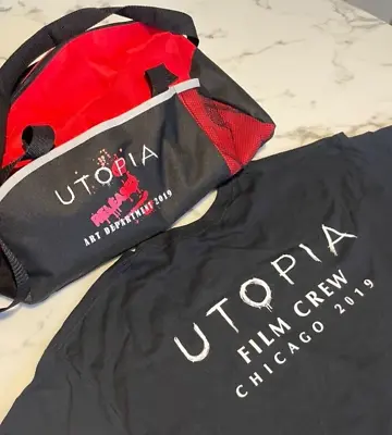Buy Movie Related Womens T-shirt & Duffle Bag Wrap Party Gift To Crew Members Utopia • 12.62£