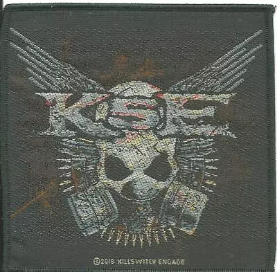 Buy KILLSWITCH ENGAGE Gas Mask 2018 - WOVEN SEW ON PATCH - Official Merch LOOSE • 3.99£