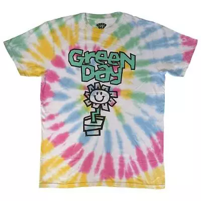 Buy Green Day Flower Pot Dye Wash T Shirt • 17.95£