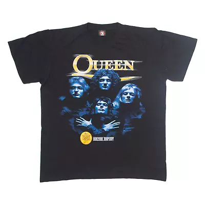 Buy ROCK YEAH Queen Mens Band T-Shirt Black L • 39.99£