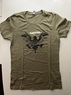 Buy Carcass - Eagle Logo Women's T-shirt - SIZE Medium - Olive Next Level NEW • 18.95£