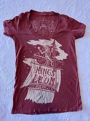 Buy Kings Of Leon Barking Irons Women’s T-Shirt. Cinnamon. Made In USA Small. • 18.96£