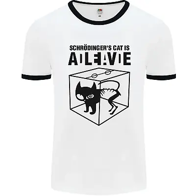 Buy Schrodingers Cat Science Geek Nerd Mens Ringer T-Shirt • 9.99£
