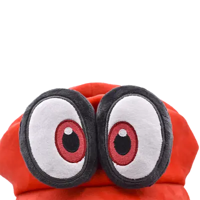 Buy Super Mario Bros Odyssey Cappy Soft Plush Hat Cap Toys Birthday Xmas Gifts Red • 9.59£