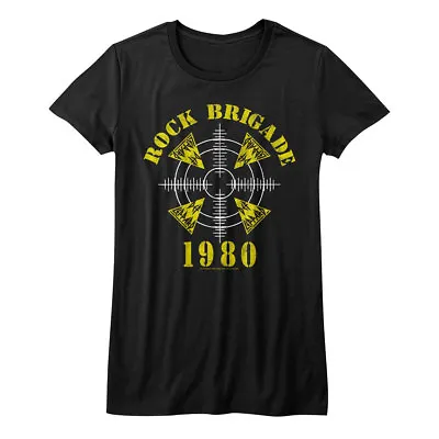 Buy Def Leppard Rock Brigade Tour 1980 Women's T Shirt Metal Band Concert Merch Top  • 25.10£