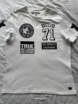 Buy True Religion Graphic Los Angeles California White T Shirt XL • 40£