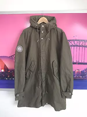 Buy Pretty Green Parka Jacket | Large / Medium | Mod Likeminded Nylon 90s Britpop • 74.99£